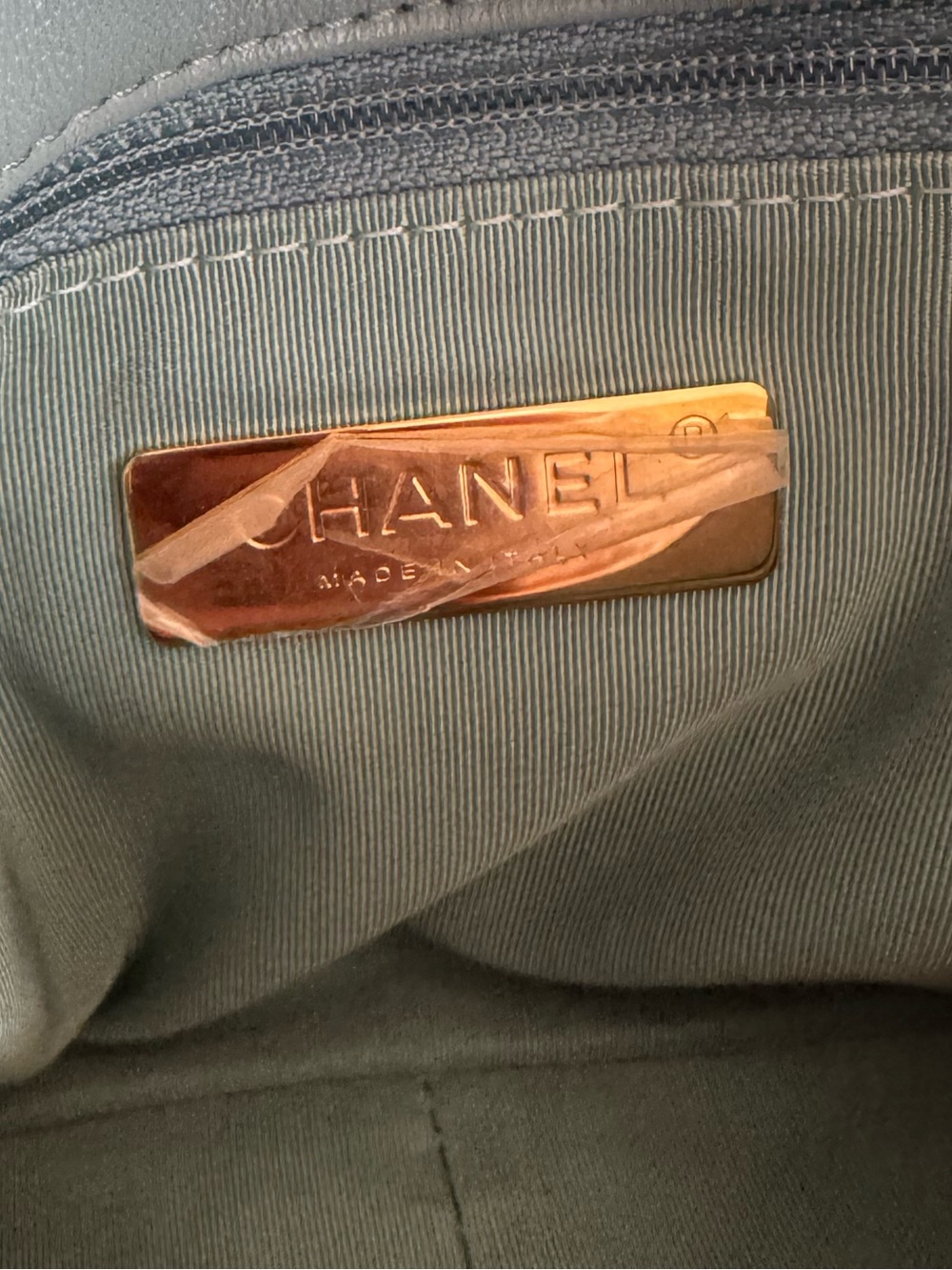 ❌SOLD❌CHANEL 19 Quilted Lambskin Small Flap in Dusty Blue - Picture 5 of 10